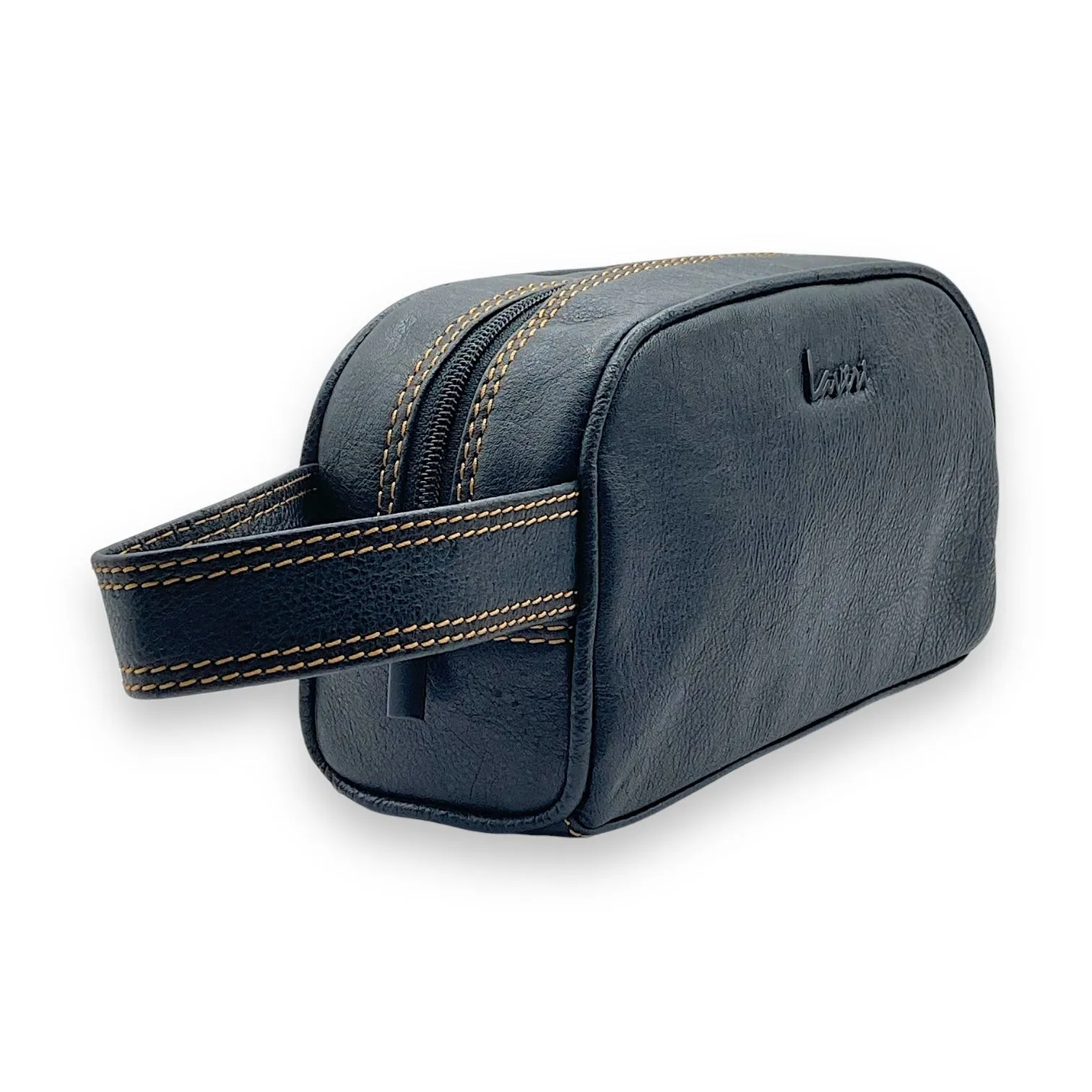 Hand Pouch, WashBag, Toiletry, Genuine Leather 2694Z