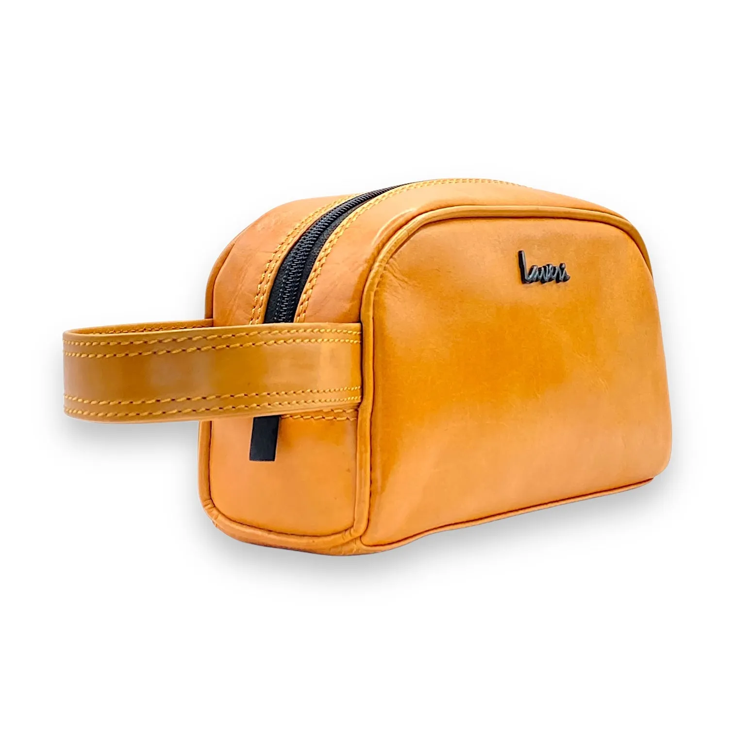 Hand Pouch, WashBag, Toiletry, Genuine Leather 2694Z