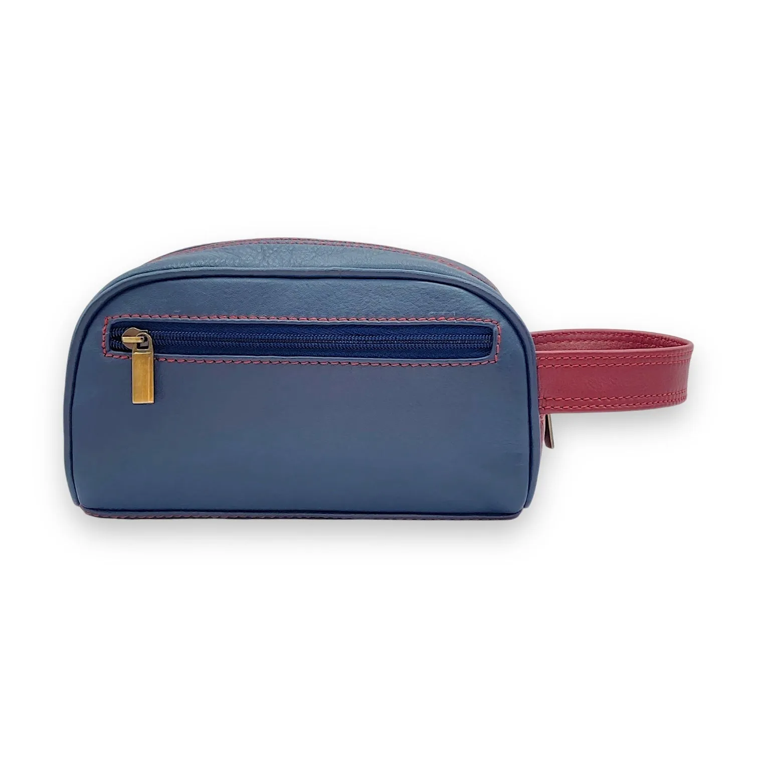 Hand Pouch, WashBag, Toiletry, Genuine Leather 2694Z