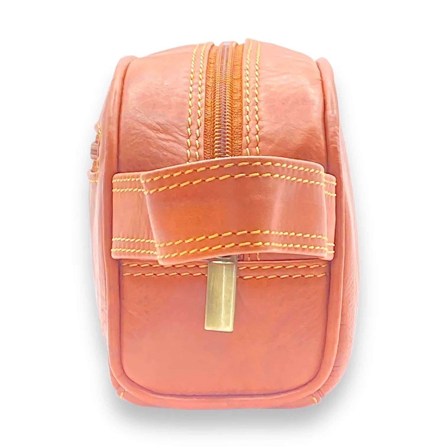 Hand Pouch, WashBag, Toiletry, Genuine Leather 2694Z