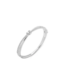 Hinge Bangle With Knot Bracelet