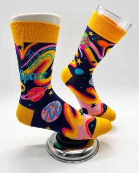 I Need More Space Men's Novelty Crew Socks