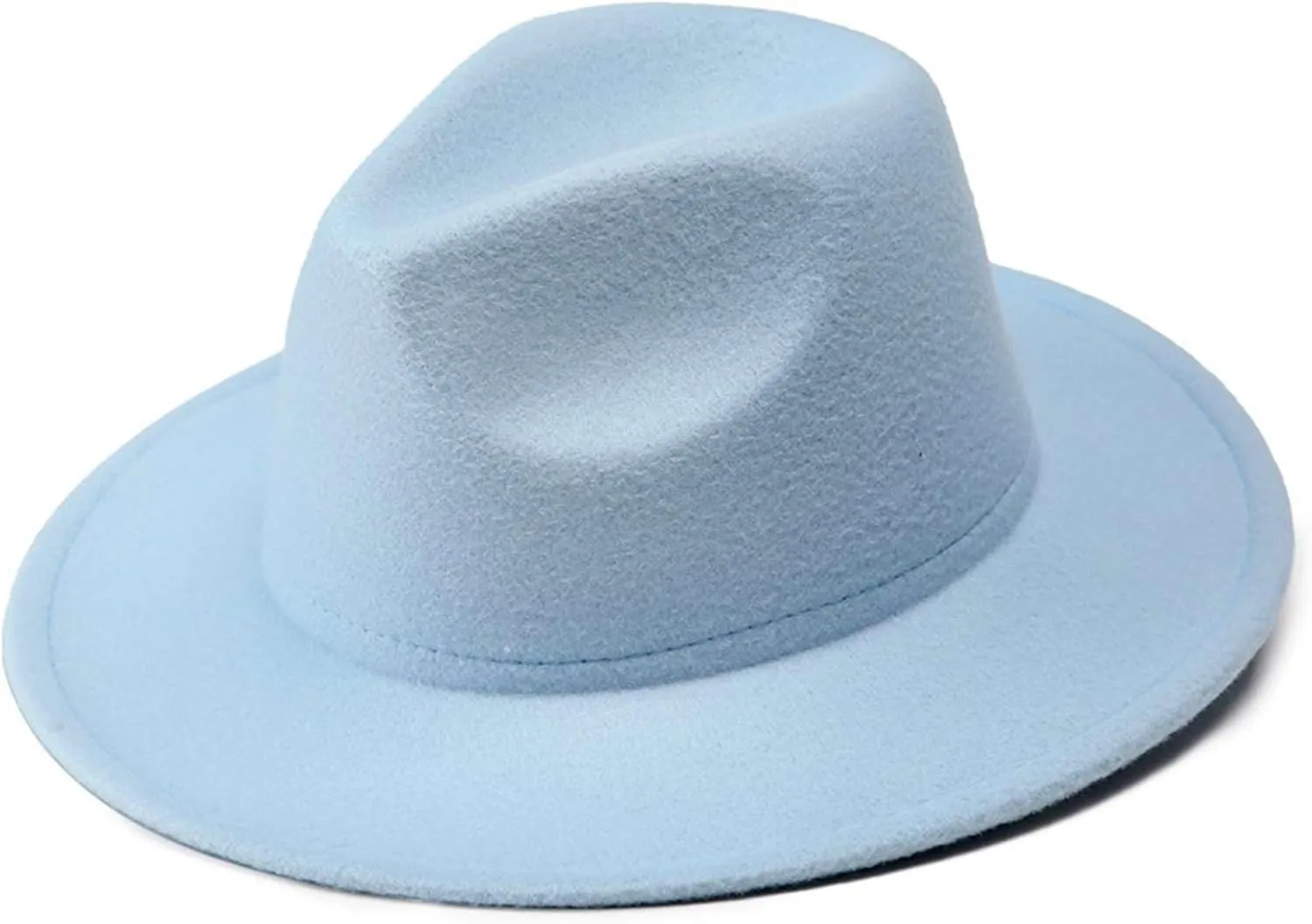 Icegrey Mens Fedora Hats, Plus Size Wide Brim Dress Cap, Warm Panama Jazz Hat