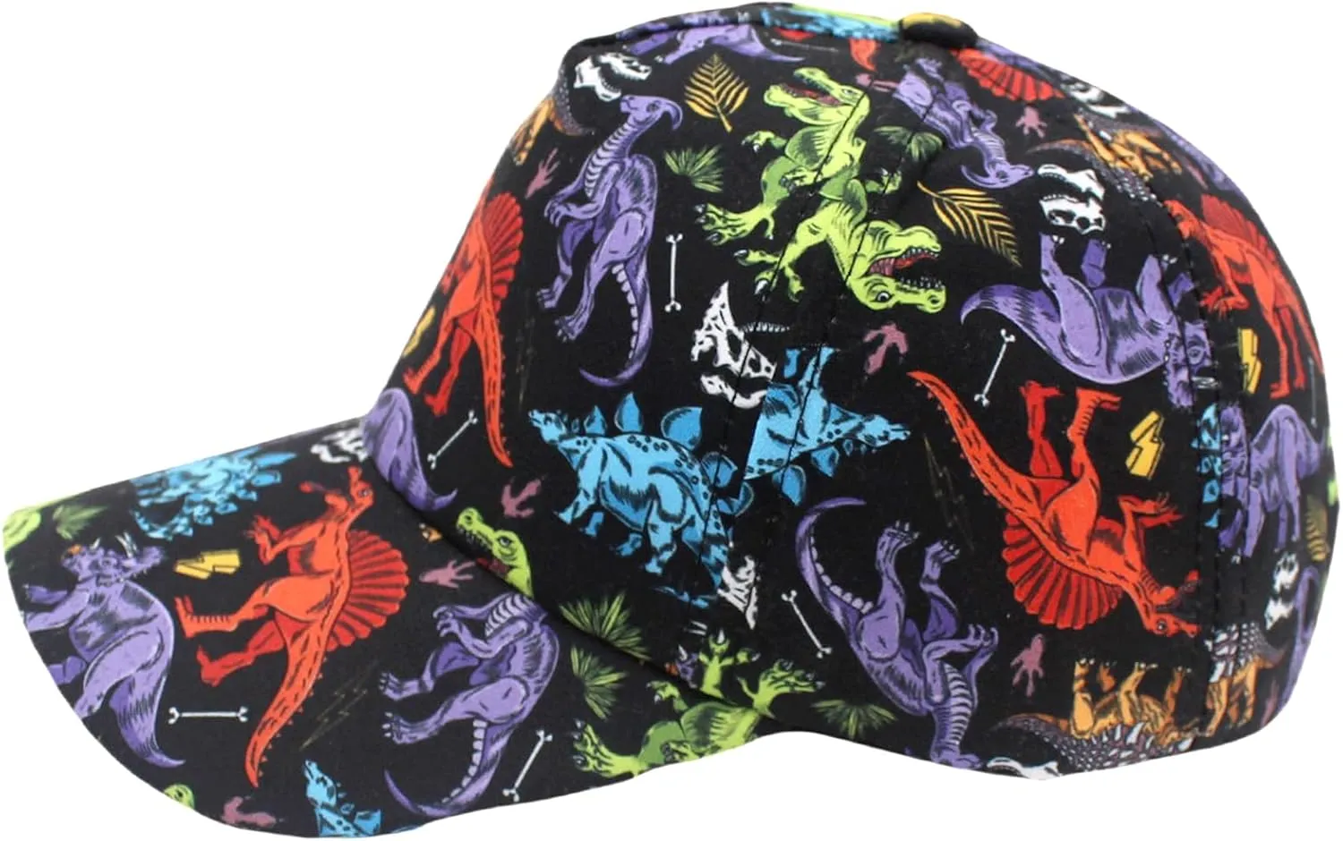 Julerwoo Kids Dinosaur & Shark Baseball Cap Fun Graphic Prints Adjustable Cap Sun Hats