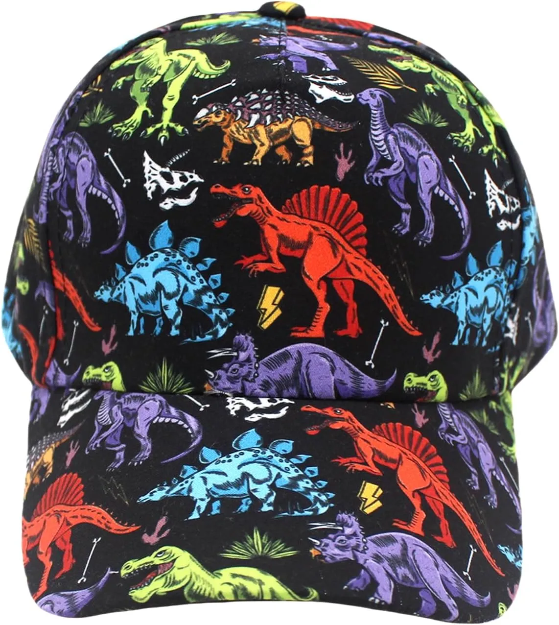 Julerwoo Kids Dinosaur & Shark Baseball Cap Fun Graphic Prints Adjustable Cap Sun Hats