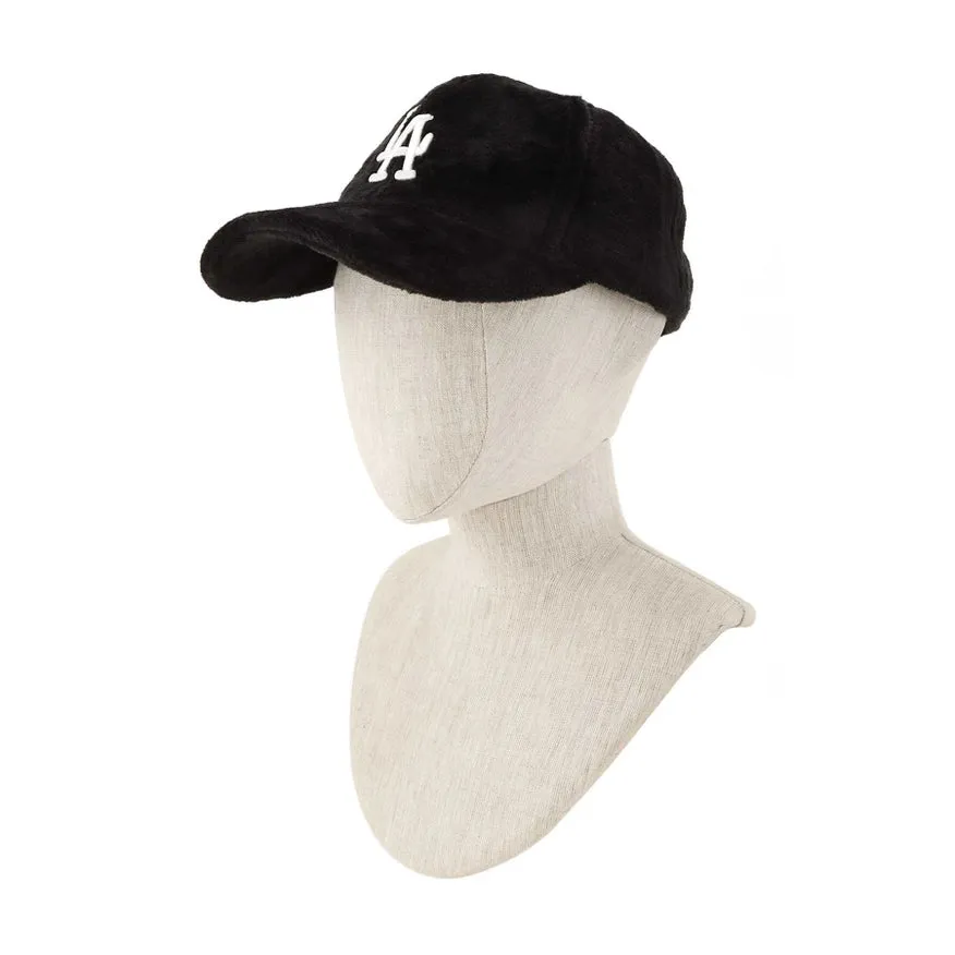 La Embroidery Fur Baseball Cap