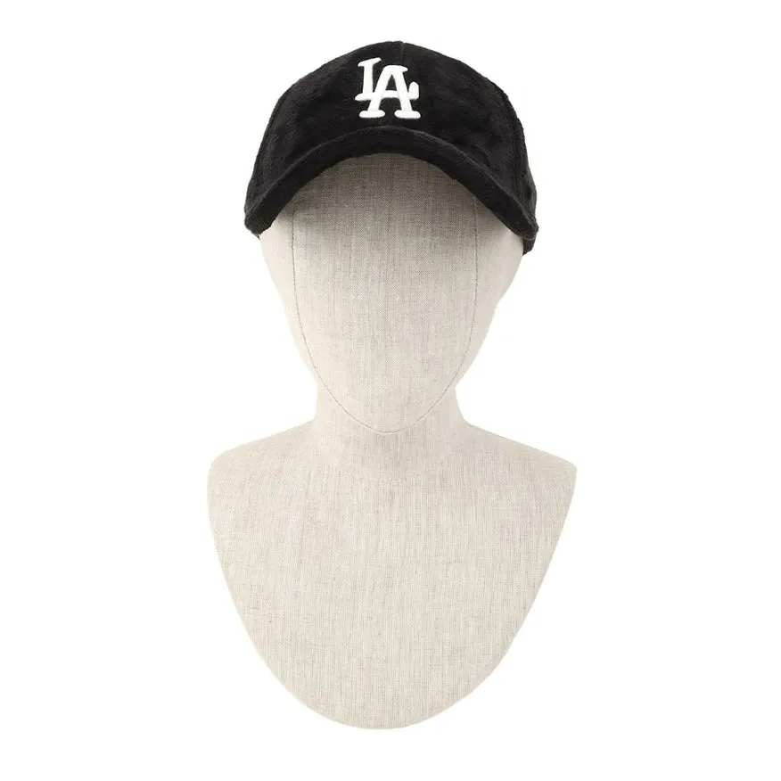 La Embroidery Fur Baseball Cap
