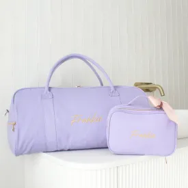 Lilac Personalised Bag Set