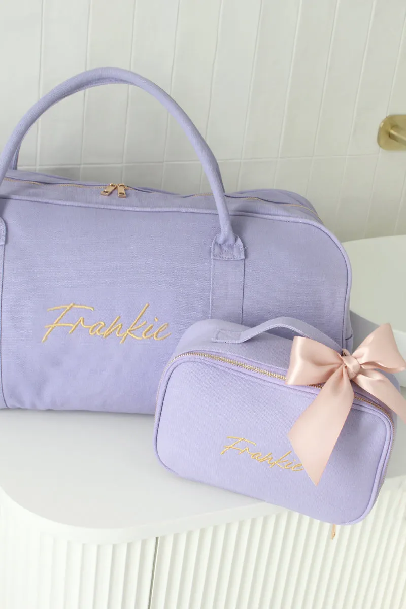 Lilac Personalised Bag Set