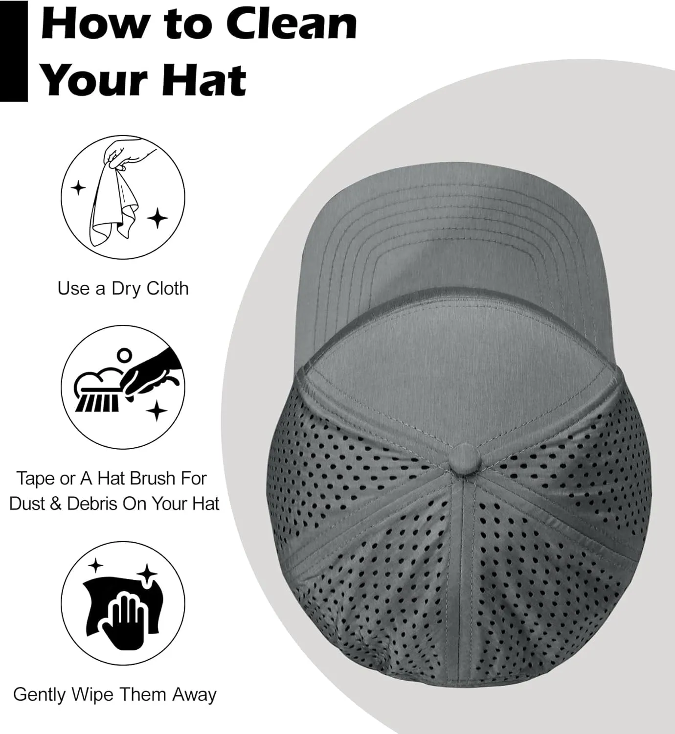 LiuSuper XXL Snapback Hats for Men, Flat Brim Hats for Men, Adjustable Mesh Trucker Hat for Women Big Head