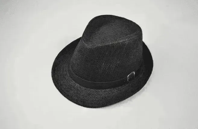Men's casual straw hats for summer trips: trendy sunshade!