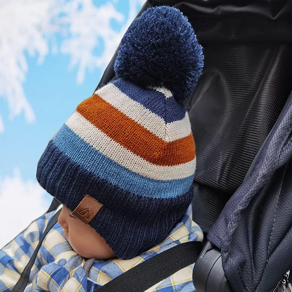 Moon Kitty Boys Winter Hats and Scarf Set Toddler Beanies Set for Boys Winter