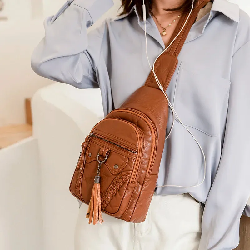 New Elegant Women Chest Bag
