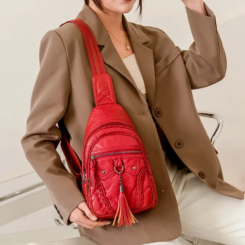 New Elegant Women Chest Bag