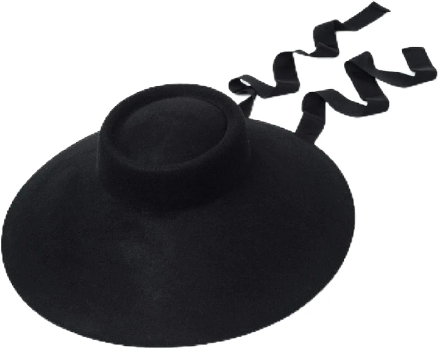 New Women Shallow Top Big Eaves Top Hat Fedoras