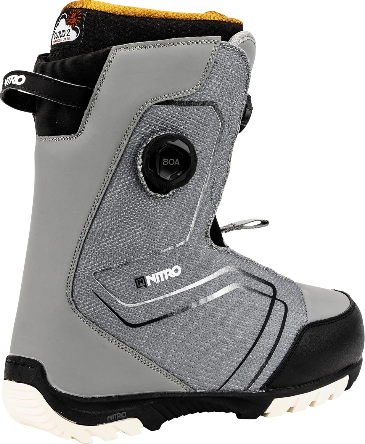 Nitro Sentinel BOA Scarpone Snowboard Uomo Grey AI24