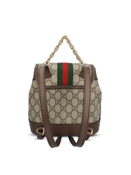 OPHIDIA GG BEIGE/EBONY MINI BACKPACK
