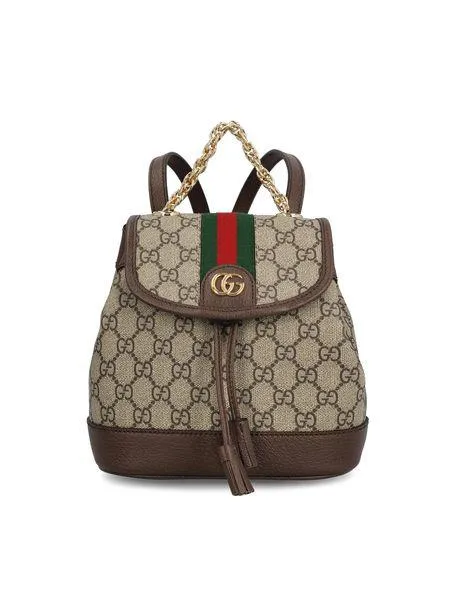 OPHIDIA GG BEIGE/EBONY MINI BACKPACK