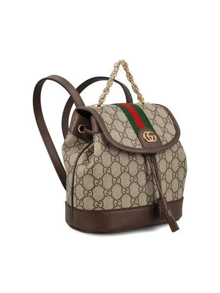 OPHIDIA GG BEIGE/EBONY MINI BACKPACK