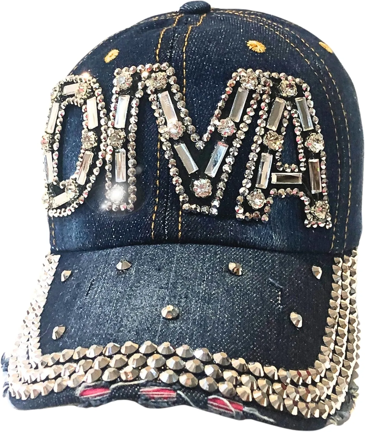 Popfizzy Rhinestone Diva Hat for Women, Bedazzled Queen Gifts, Bling Hats for Women Trendy, Sparkly Princess Accessories