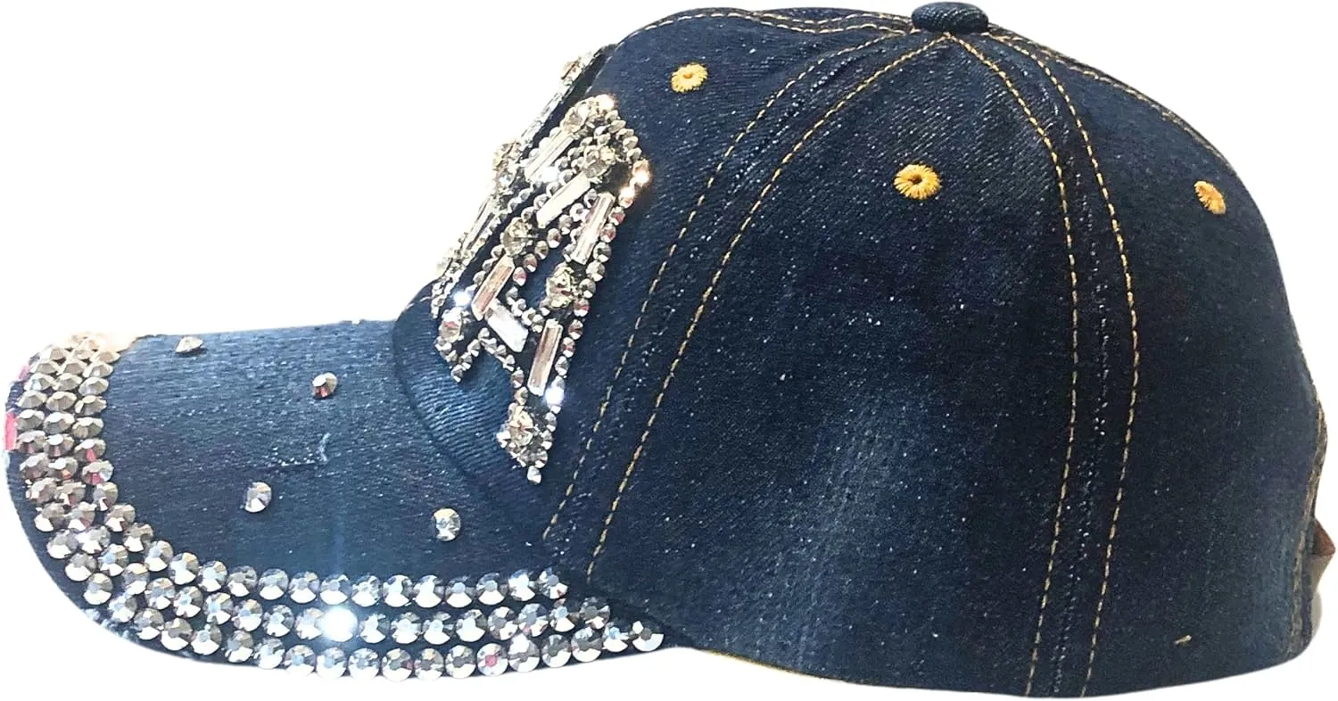 Popfizzy Rhinestone Diva Hat for Women, Bedazzled Queen Gifts, Bling Hats for Women Trendy, Sparkly Princess Accessories