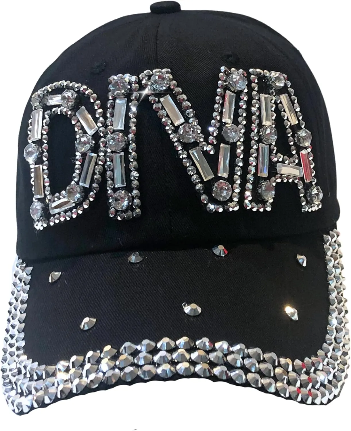 Popfizzy Rhinestone Diva Hat for Women, Bedazzled Queen Gifts, Bling Hats for Women Trendy, Sparkly Princess Accessories