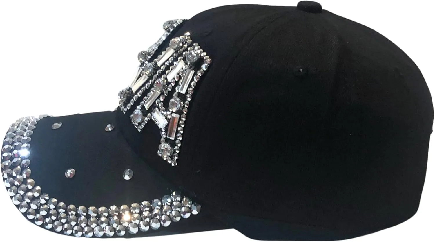 Popfizzy Rhinestone Diva Hat for Women, Bedazzled Queen Gifts, Bling Hats for Women Trendy, Sparkly Princess Accessories