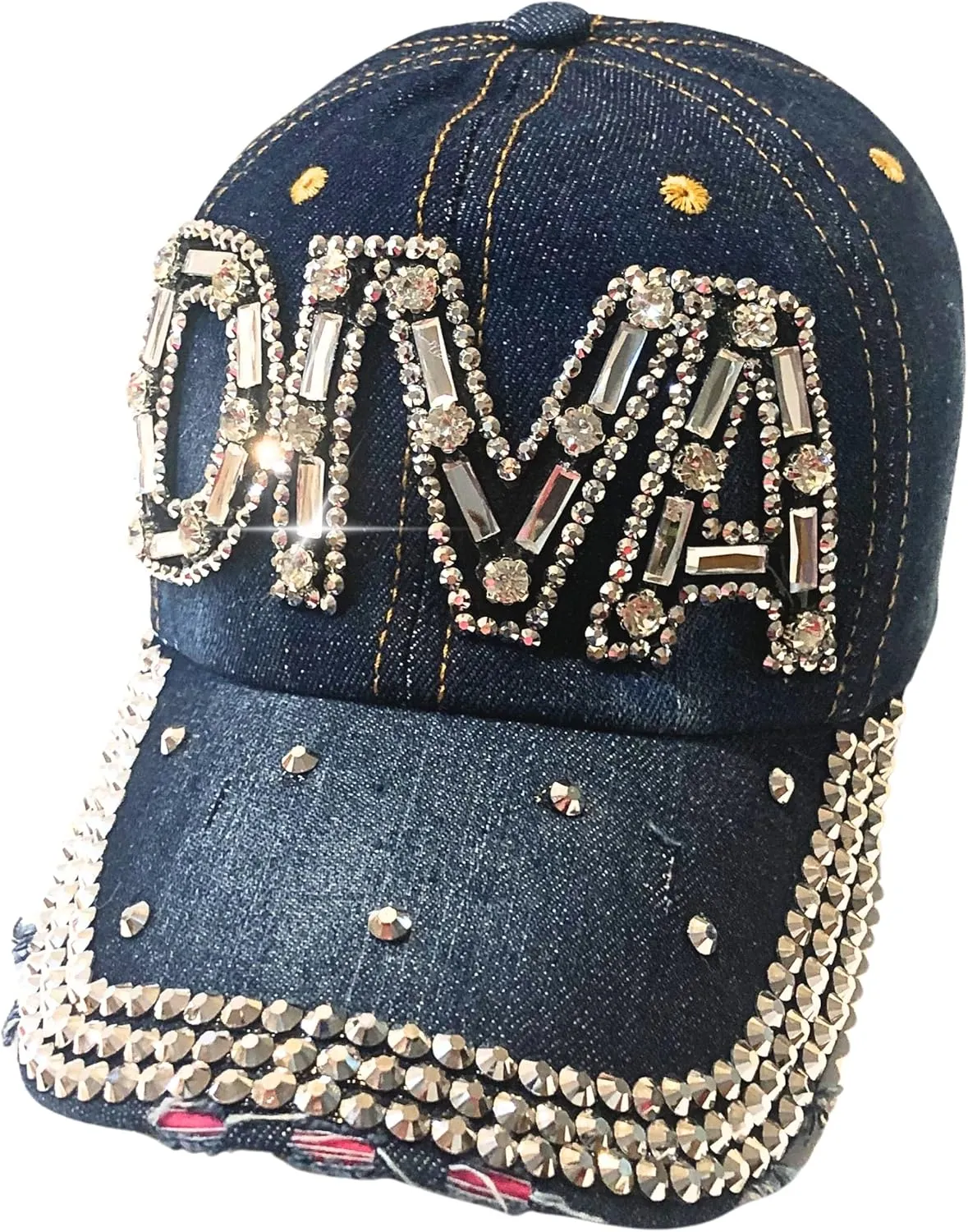 Popfizzy Rhinestone Diva Hat for Women, Bedazzled Queen Gifts, Bling Hats for Women Trendy, Sparkly Princess Accessories