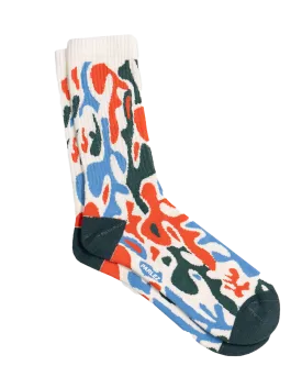 Puerto Socks in Camo Multi