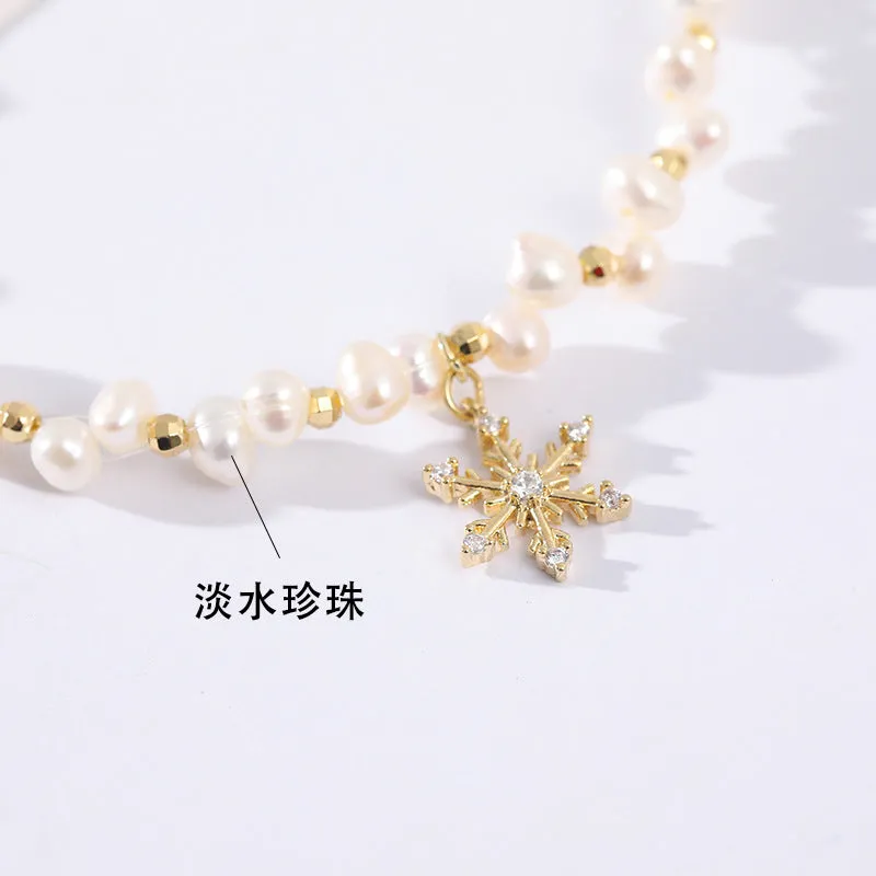 Simple Freshwater Pearl Bracelet for Women - Sterling Silver