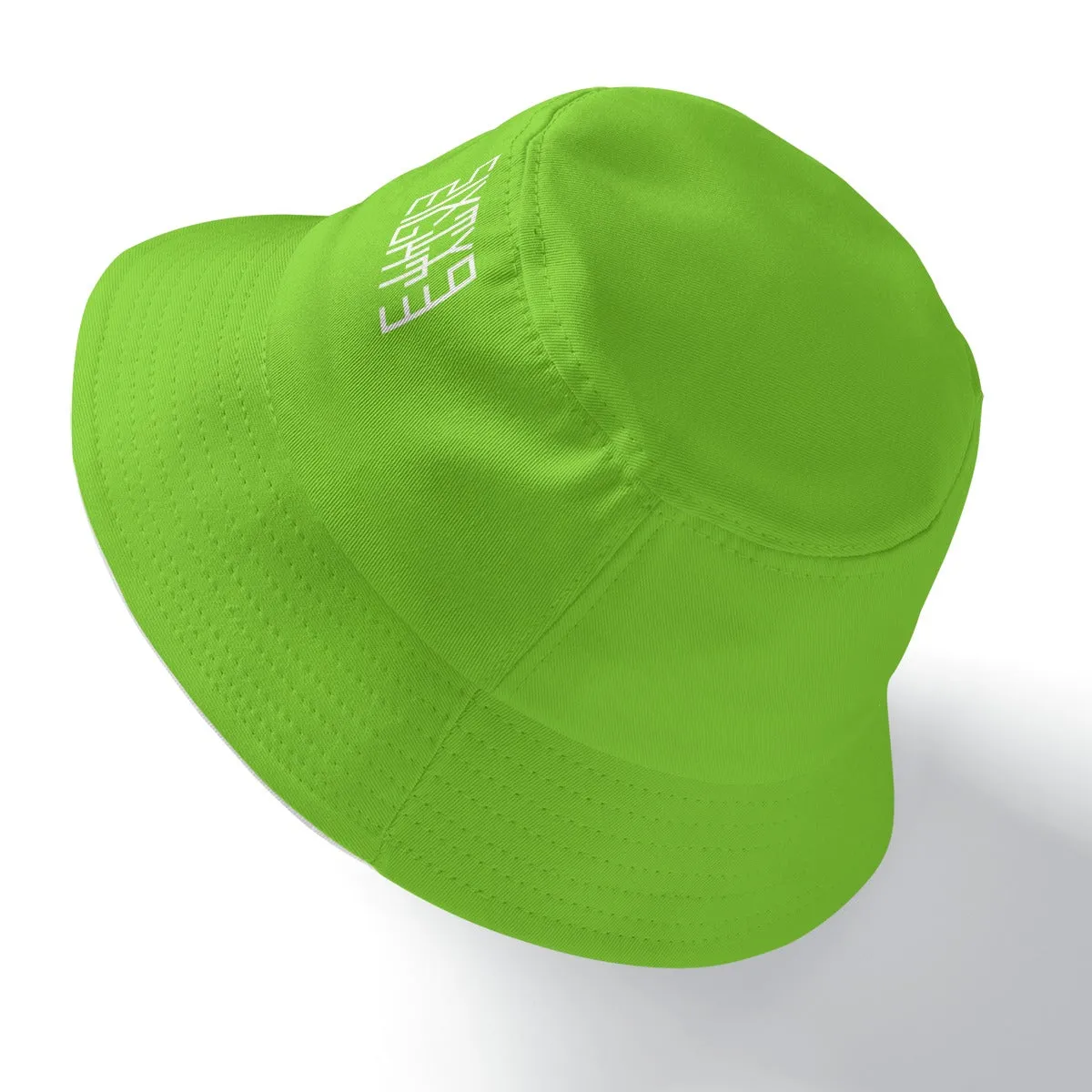 Sixty Eight 93 Logo White Green Apple Bucket Hat