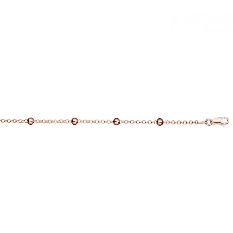 Sterling Silver Bracelet - Fancy Beads