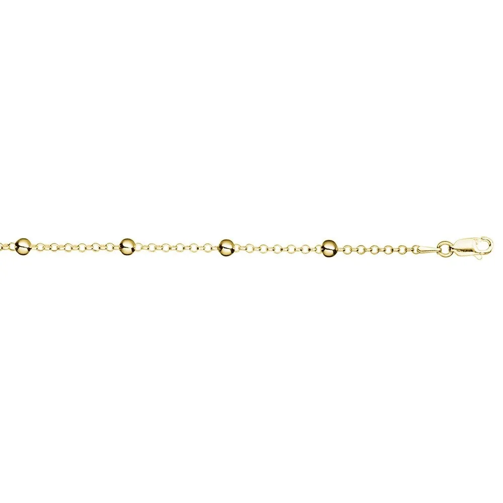 Sterling Silver Bracelet - Fancy Beads