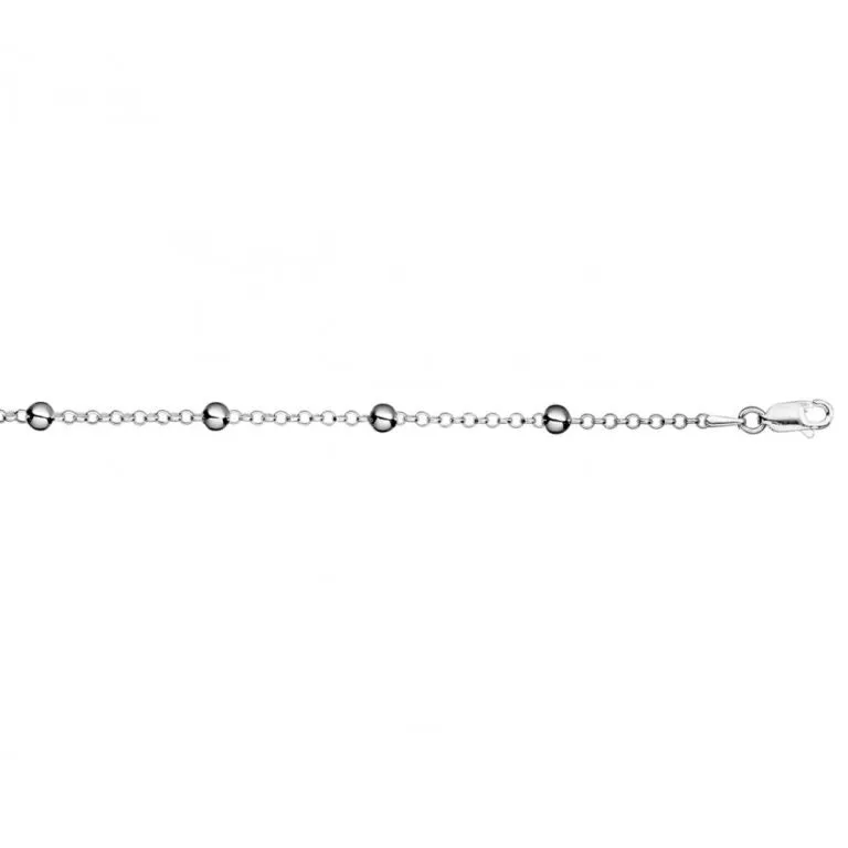 Sterling Silver Bracelet - Fancy Beads