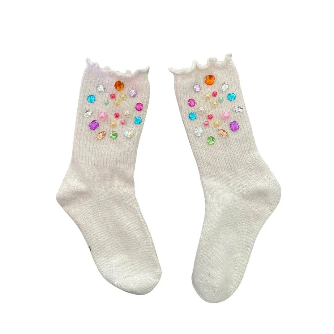 TWD Multi-colored Gem High Socks
