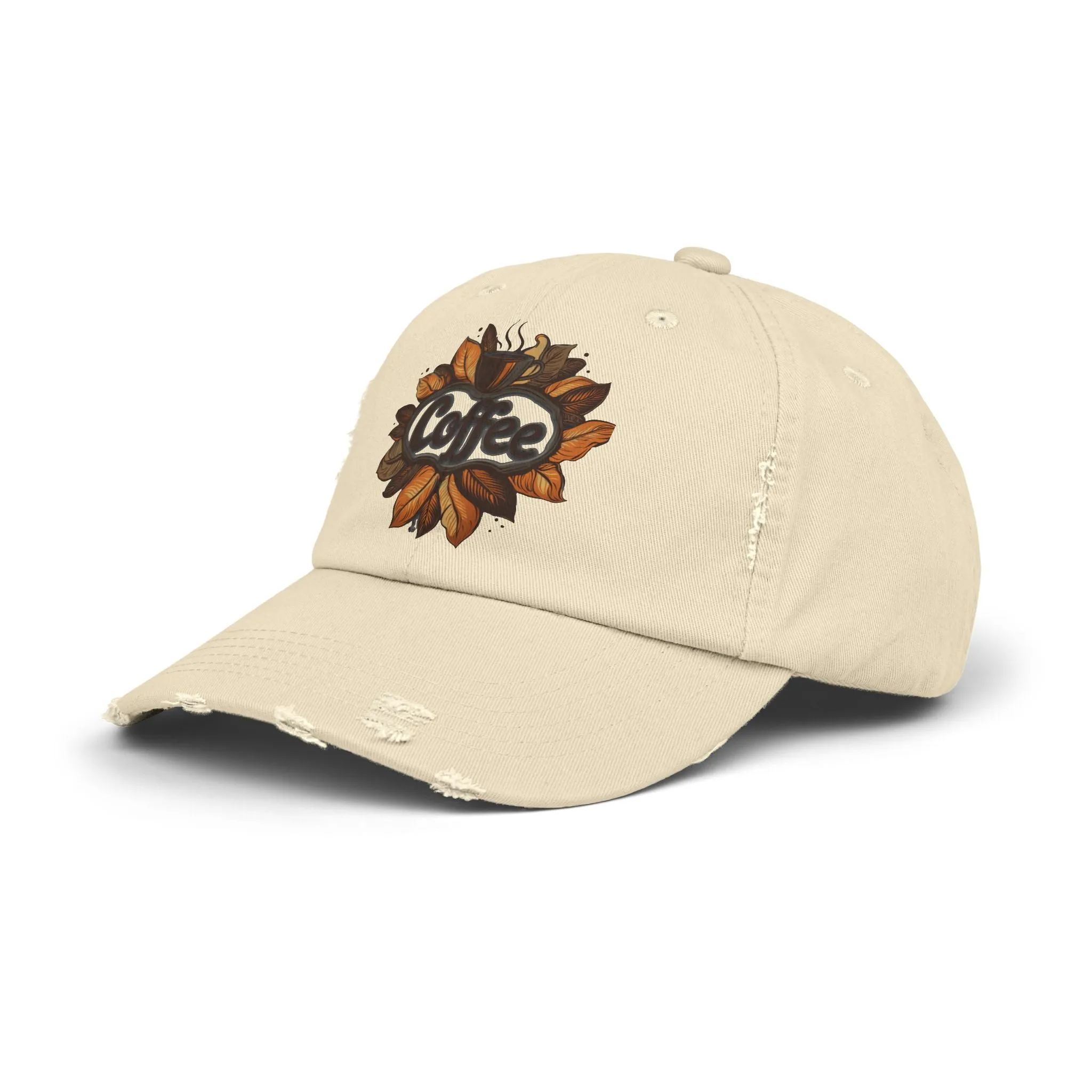 Vintage Style Hat 3 for Coffee Lovers - Unisex Distressed Coffee Cap - USA