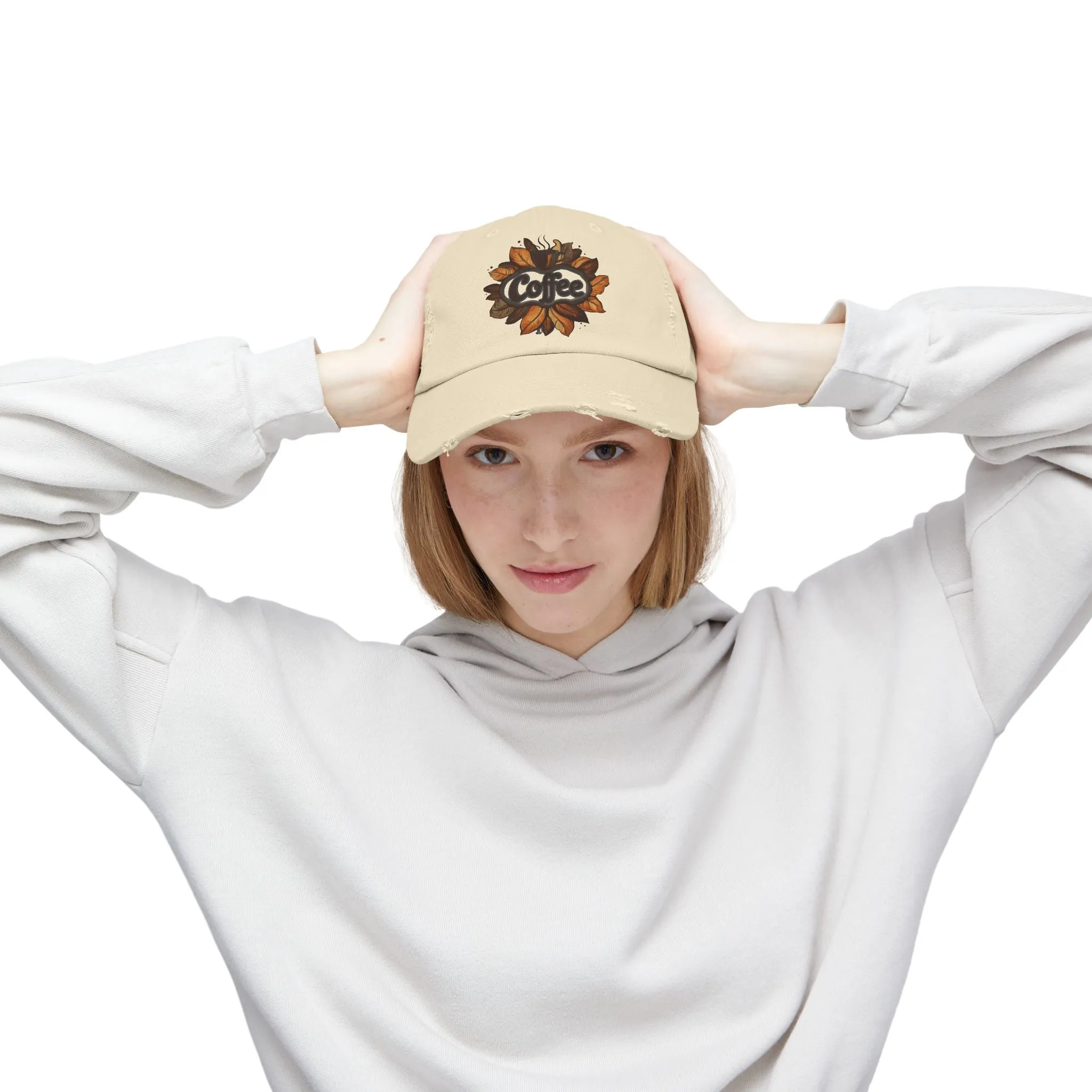 Vintage Style Hat 3 for Coffee Lovers - Unisex Distressed Coffee Cap - USA