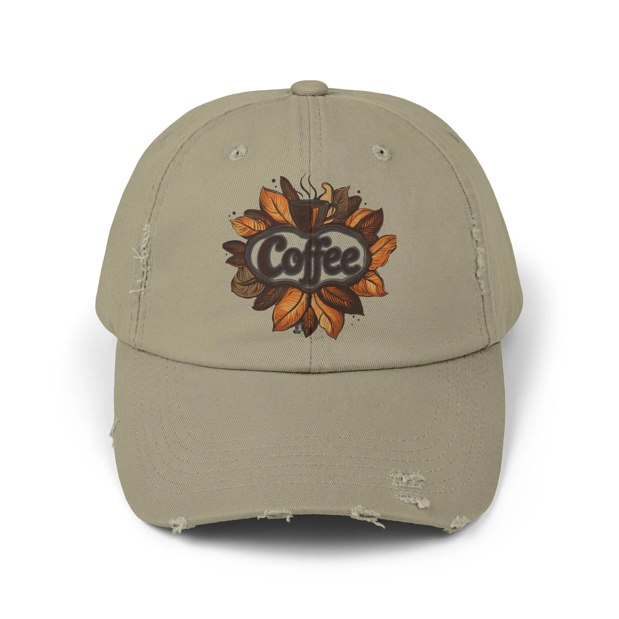 Vintage Style Hat 3 for Coffee Lovers - Unisex Distressed Coffee Cap - USA