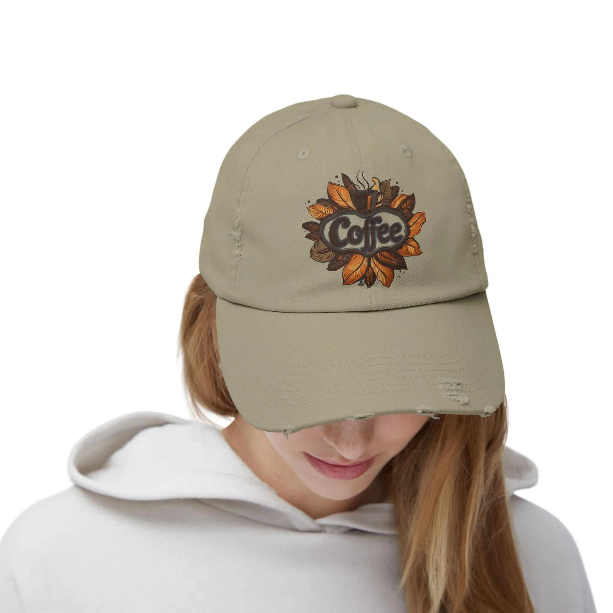 Vintage Style Hat 3 for Coffee Lovers - Unisex Distressed Coffee Cap - USA