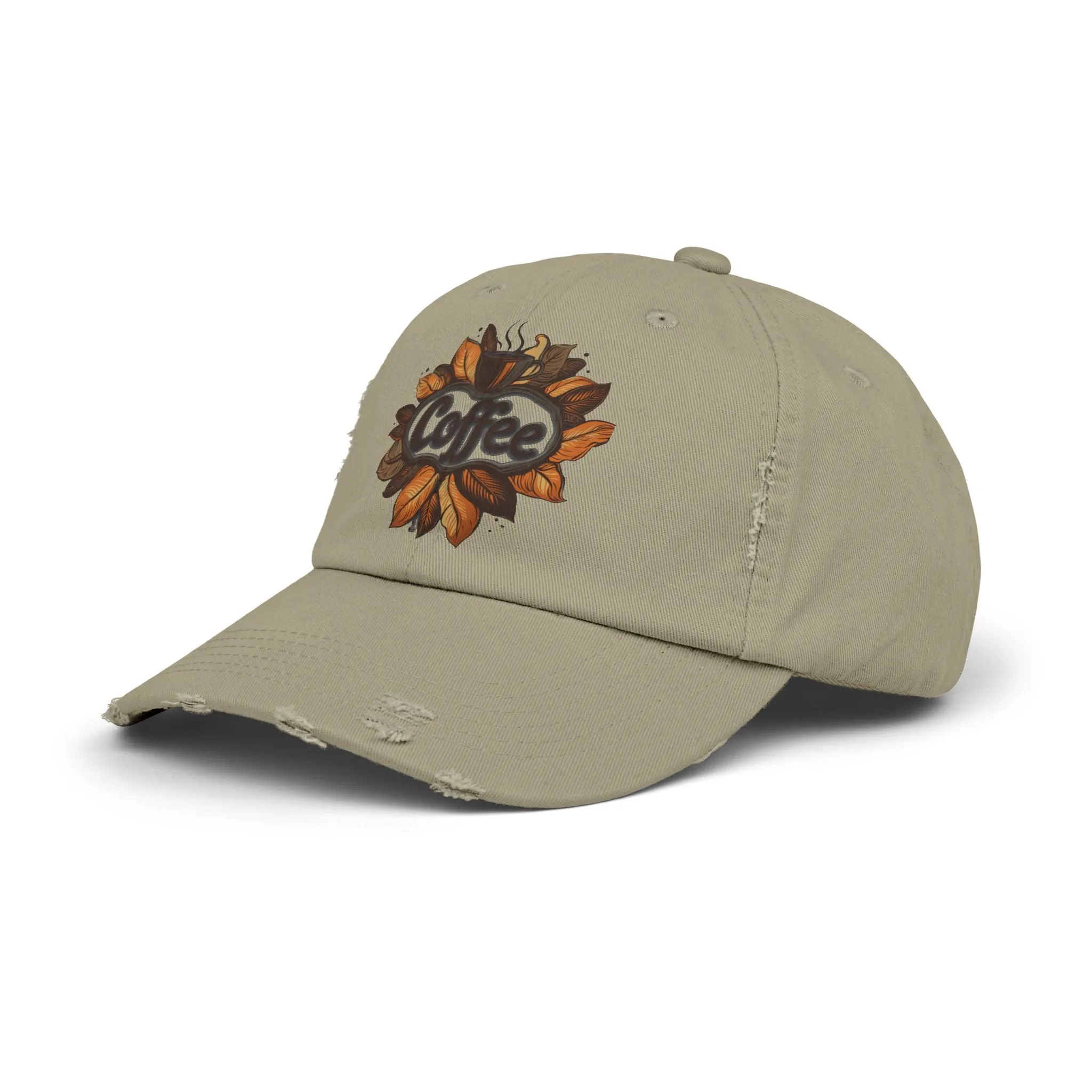 Vintage Style Hat 3 for Coffee Lovers - Unisex Distressed Coffee Cap - USA