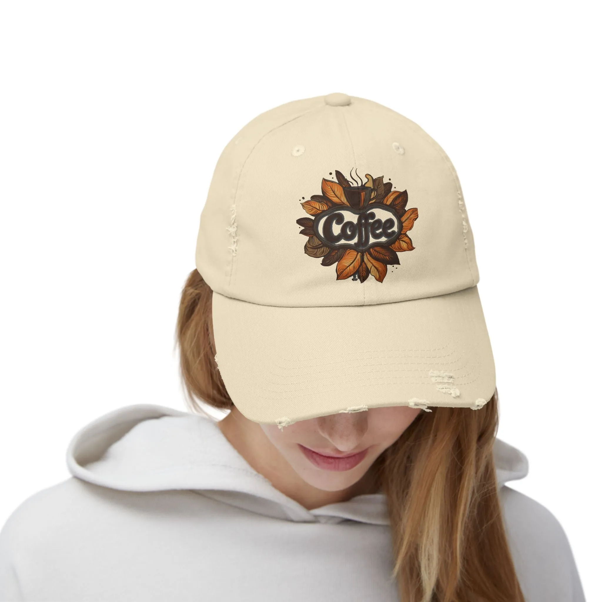 Vintage Style Hat 3 for Coffee Lovers - Unisex Distressed Coffee Cap - USA