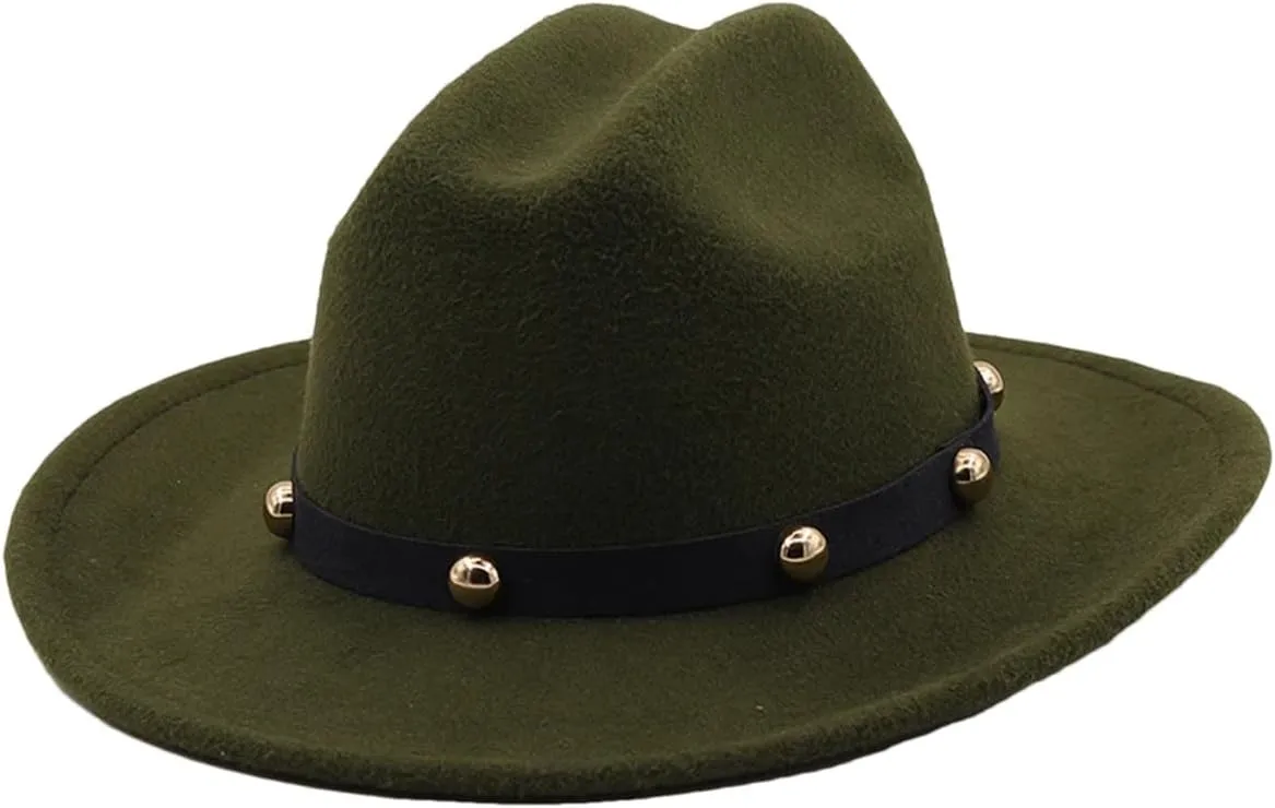 Women Men Winter Woolen Fedoras Hat Top Jazz Hat Round Caps Bowler Hats